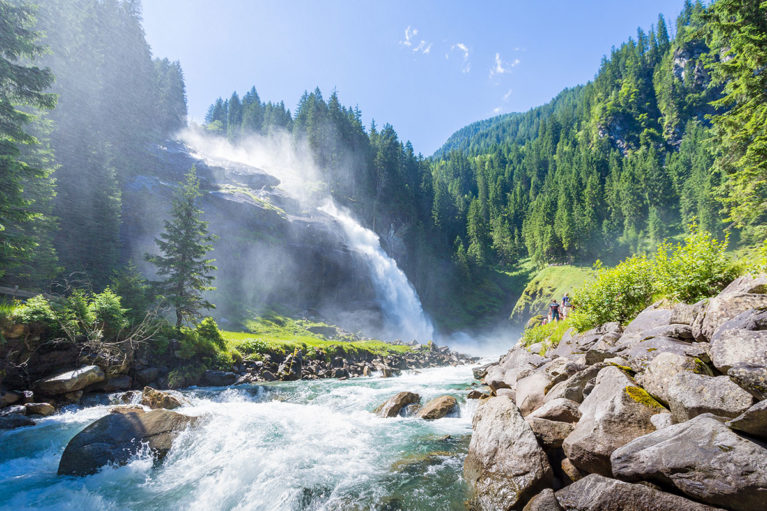 Ausflugsziele Salzburger Land Krimmer Wasserfälle in den Nationalpark Hohe Tauern